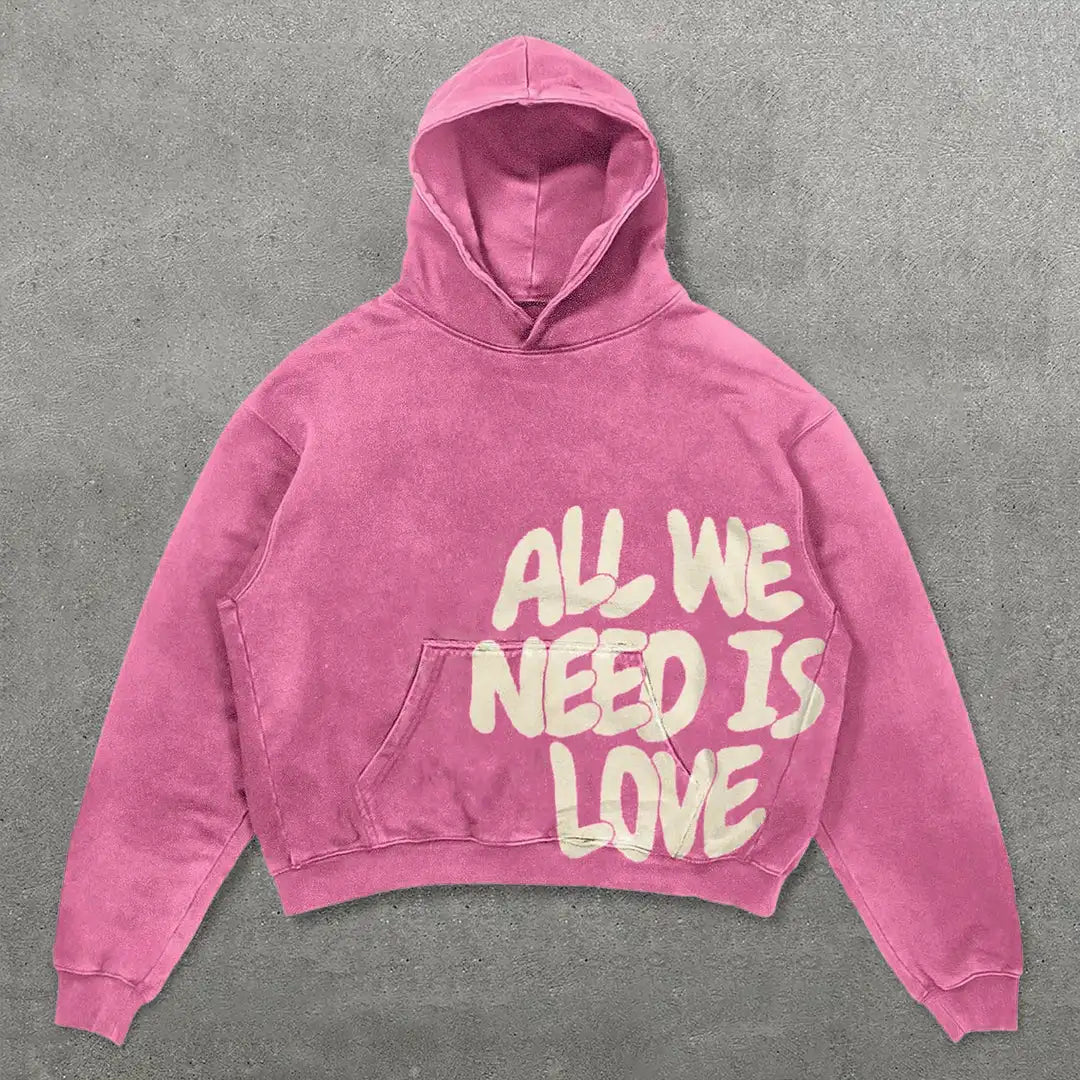 Y2K Oversized Pullover Hoodie